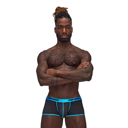 Casanova Uplift Mini Shorts - Large - Black/blue
