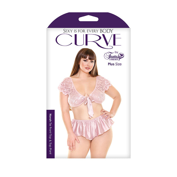 Norah Tie Front Top and Tap Pant 1X/2X