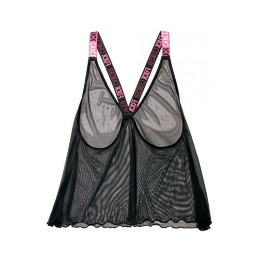 Vibes F*ck Cancer Tank Top Black S/M