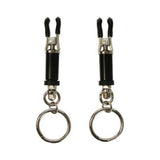Adjustable Bondage Ring Barrel Nipple Clamps