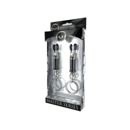 Adjustable Bondage Ring Barrel Nipple Clamps