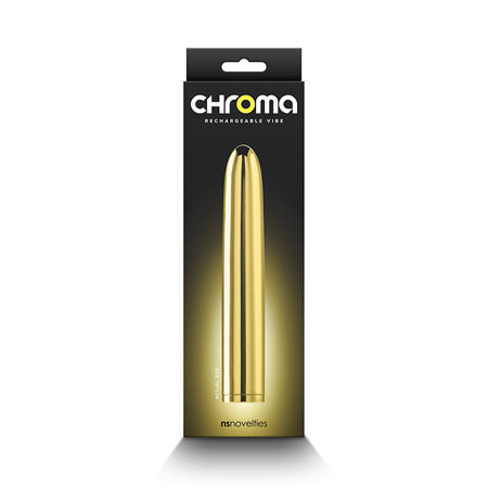 Chroma 7' Rechargeable Vibe - Gold
