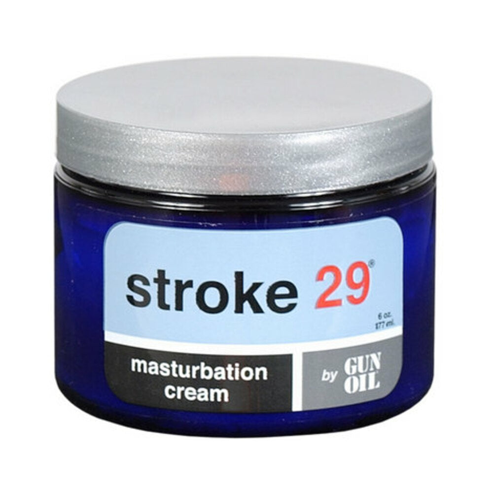 Gun Oil Stroke 29 Masturbation Cream 6 ounces Jar