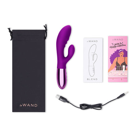 Le Wand BLEND Double Motor Rabbit Rechargeable Vibrator - Cherry