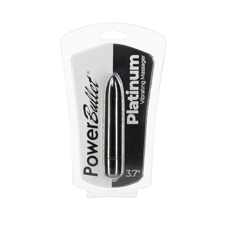Power Bullet 3.7' Platinum Vibrating Massager