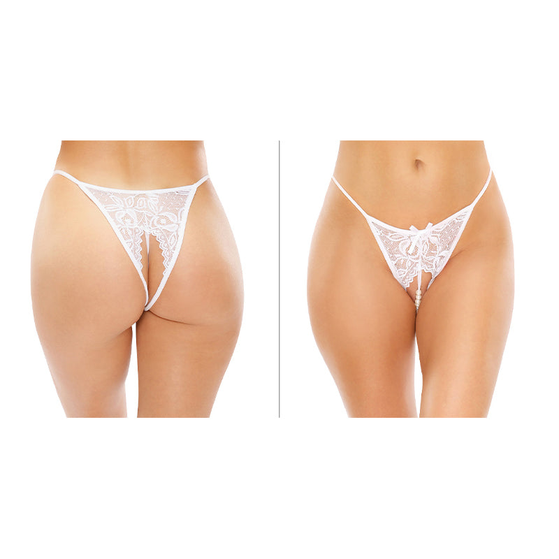 Calla Pearl Panty  White L/XL