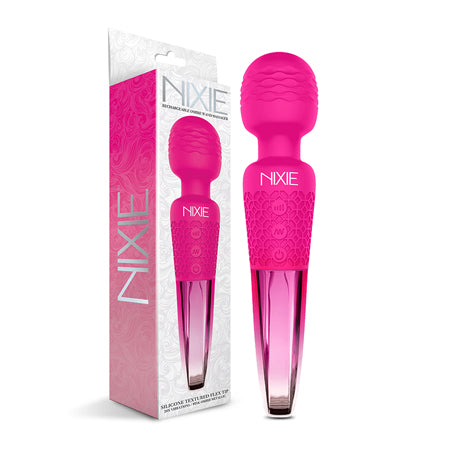 Nixie Rechargeable Wand Massager - Pink Ombre Metallic