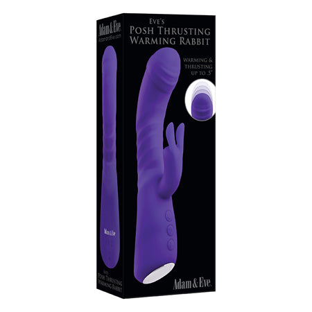 Adam & Eve Eve's Posh Thrusting Warming Rabbit - Purple