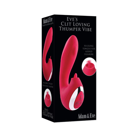 Adam & Eve Eve's Clit Loving Thumper Vibe - Red