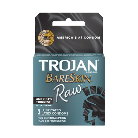 Trojan BareSkin Raw Condom - Pack of 3