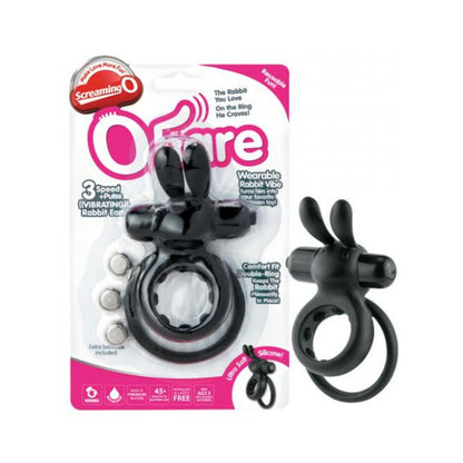 OHare Rabbit Vibrating Ring - Black