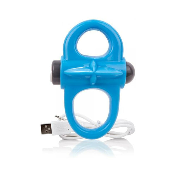 Charged Yoga Rechargeable Vibe Ring - Blue