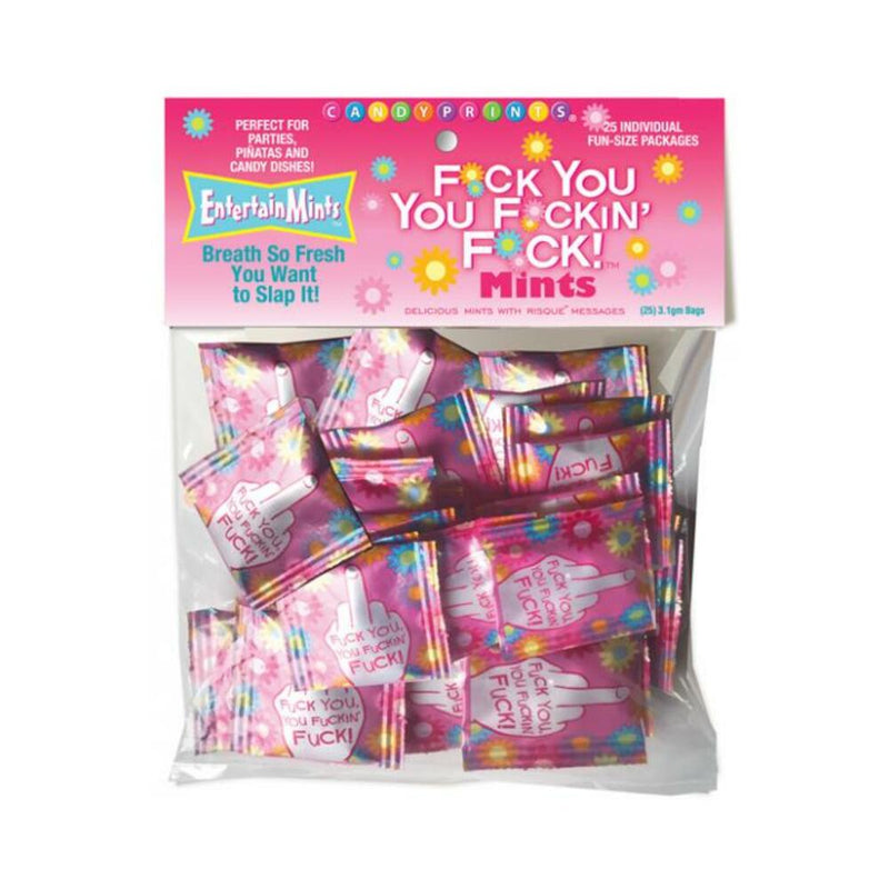 F*ck You You F*ckin F*ck Mints Bag Of 25 Fun Size Packages