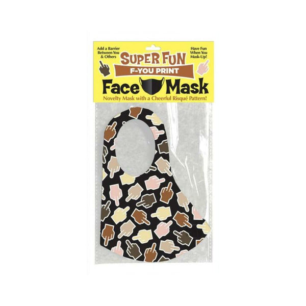 Super Fun F U Finger Face Mask