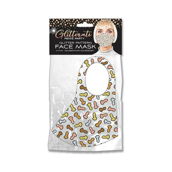 Glitterati Penis Party Face Mask