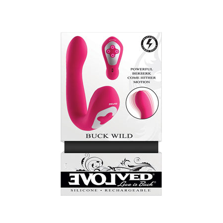 Evolved Buck Wild Come Hither Dual End Massager - Pink