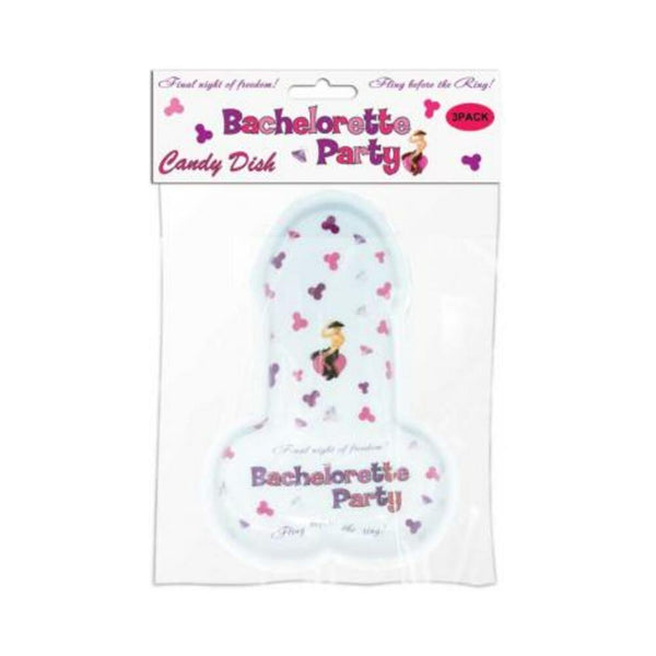 Bachelorette Party Pecker Candy Dish 3 Per Pack