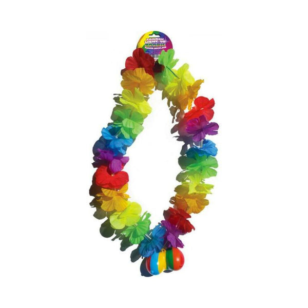 Rainbow Light Up Flower Boobie Necklace