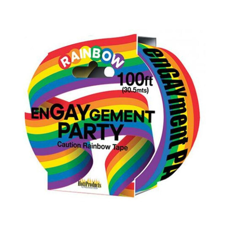 Engaygement - Rainbow Style - Caution Party Tape - 100'
