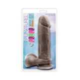 Au Natural - 9.5 Inch Dildo With Suction Cup -  Chocolate
