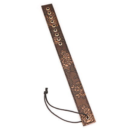 Spartacus Paddle w/Gems - Brown Floral Print