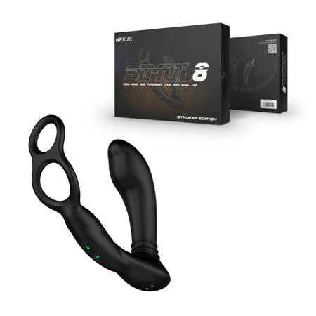 Nexus Stimul8 Dual Anal & Perineum Cock & Ball - Black