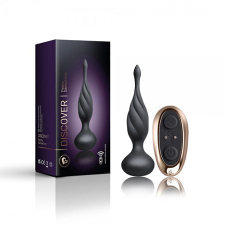 Rocks Off Petite Sensations Discover Plug w/Remote - Black