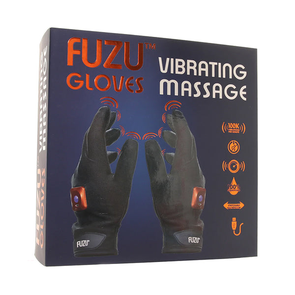 Fuzu Vibrating Massage Gloves LH&RH Bk