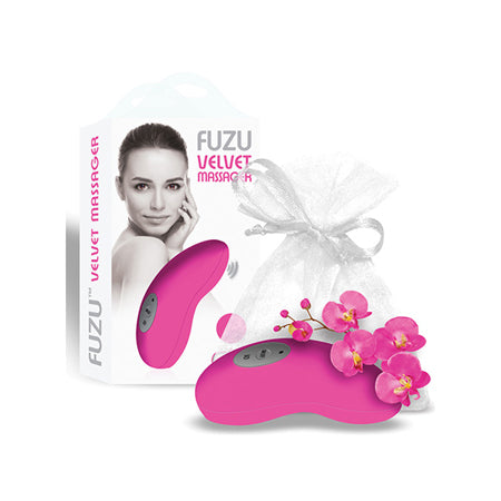 Fuzu Velvet Massager - Neon Pink