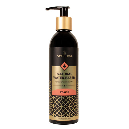 Sensuva Natural Water Based Personal Moisturizer - 8 oz Peach