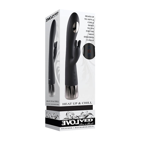 Evolved Heat Up & Chill G-Spot Rabbit - Black