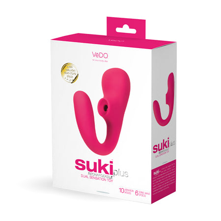 VeDO Suki Plus Rechargeable Dual Sonic Vibe - Foxy Pink