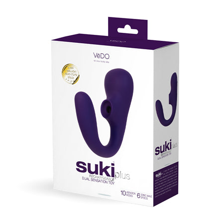 VeDO Suki Plus Rechargeable Dual Sonic Vibe - Deep Purple