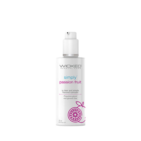 Wicked Sensual Care Simply Water Based Lubricant - 2.3 oz Passion Fruit