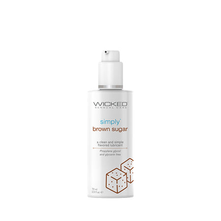 Wicked Sensual Care Simply Water Based Lubricant - 2.3 oz Brown Sugar