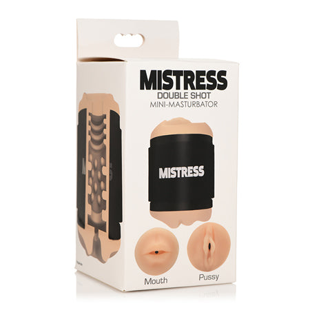 Curve Novelties Mistress Mini Double Stroker Mouth & Pussy - Light