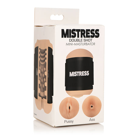 Curve Novelties Mistress Mini Double Stroker Pussy & Ass - Light