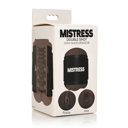 Curve Novelties Mistress Mini Double Stroker Pussy & Ass - Dark