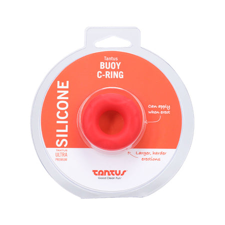 Tantus Buoy C Ring - Small Crimson