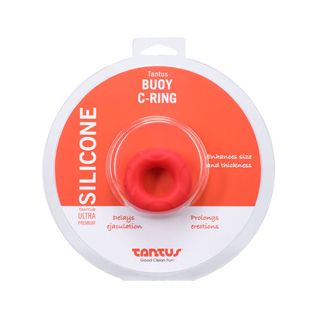 Tantus Buoy C Ring - Medium Crimson