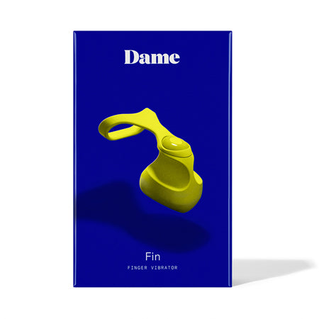 Dame Fin Finger Vibrator - Citrus