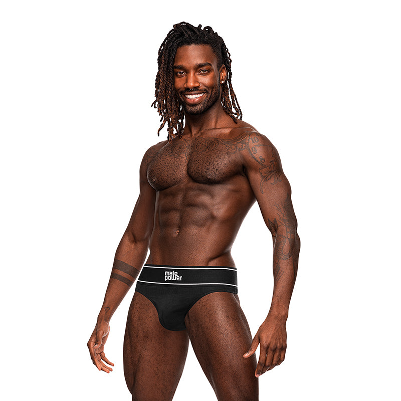 MP Modal Rib Bong Thong Black LXL