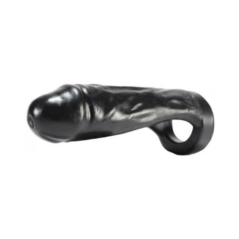 Thug Silicone Double F'er Strapless Dildo 8" - Black
