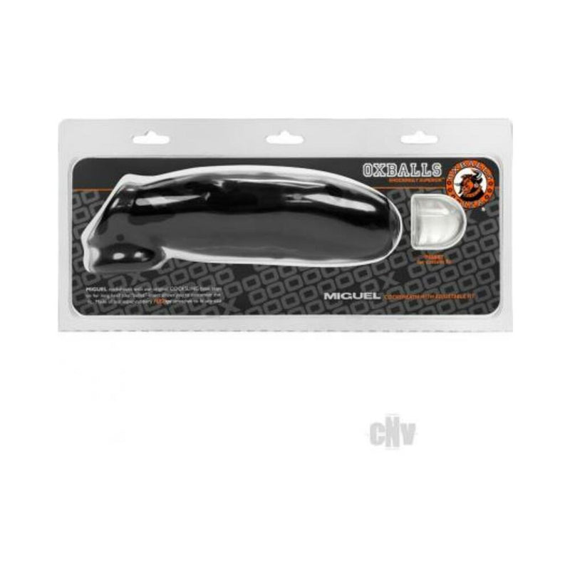 Miguel Uncut Cock Sheath Black Penis Sleeve