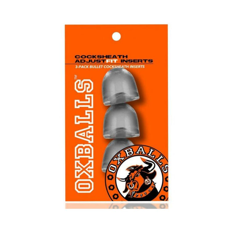 Oxballs Cocksheath Adjustfit Inserts - Pack Of 3 Clear