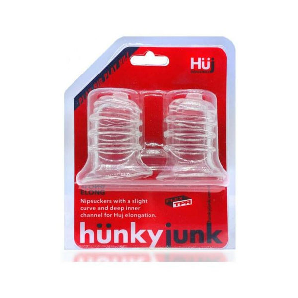 Hunky Junk Elong Nipsuckers - Clear