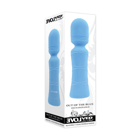 Evolved Out of The Blue Vibrating Mini Wand - Blue