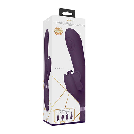 Shots Vive Etsu  Pulse G-Spot Rabbit w/Interchangeable Clitoral Attachments - Purple