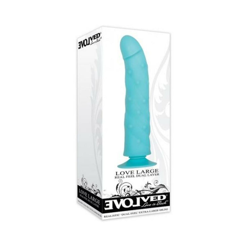 Evolved Love Large Dildo - Blue
