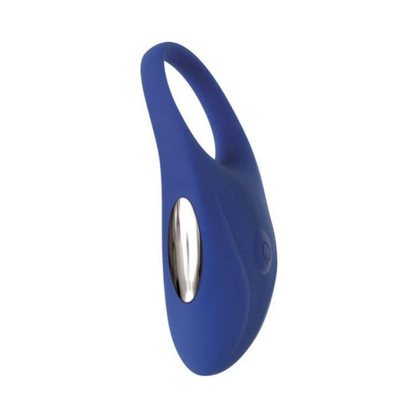 Adam & Eve Rechargeable Couples Penis Ring - Blue